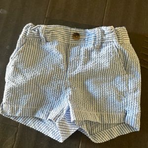 Seer sucker adjustable shorts